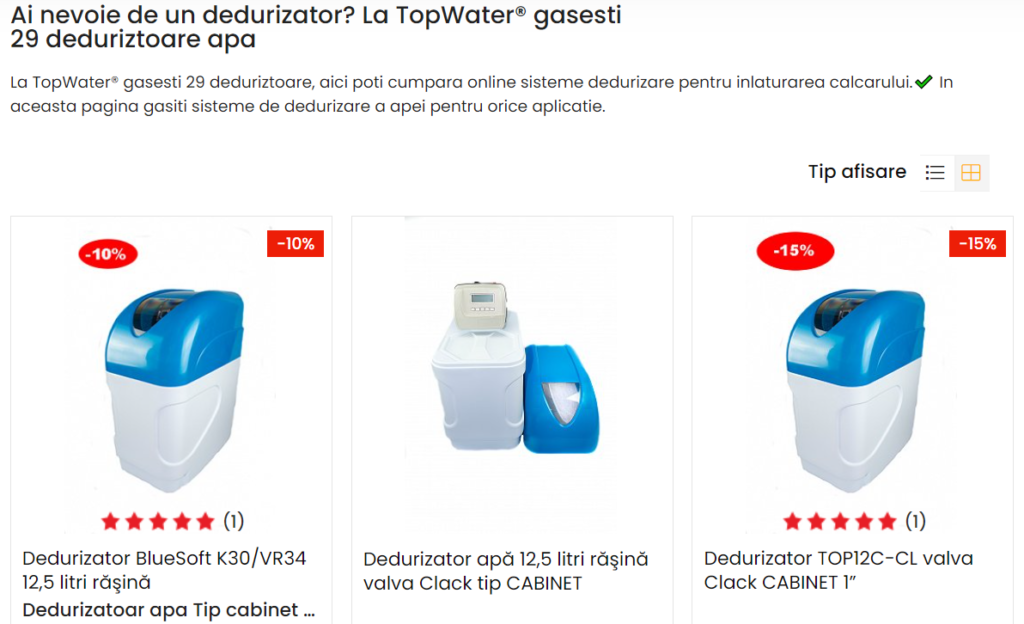de unde pot cumpara cel mai bun dedurizator de apa